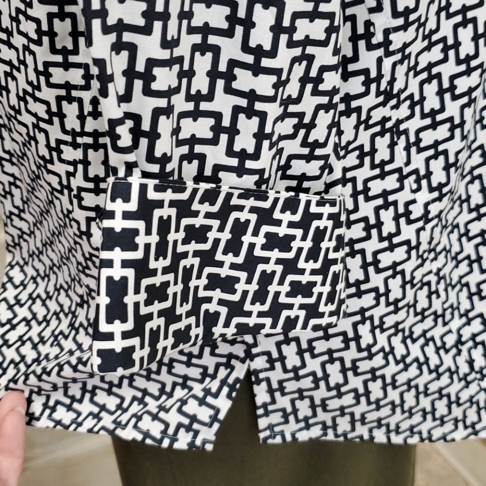 Foxcroft Button Down Printed Blouse - image 2